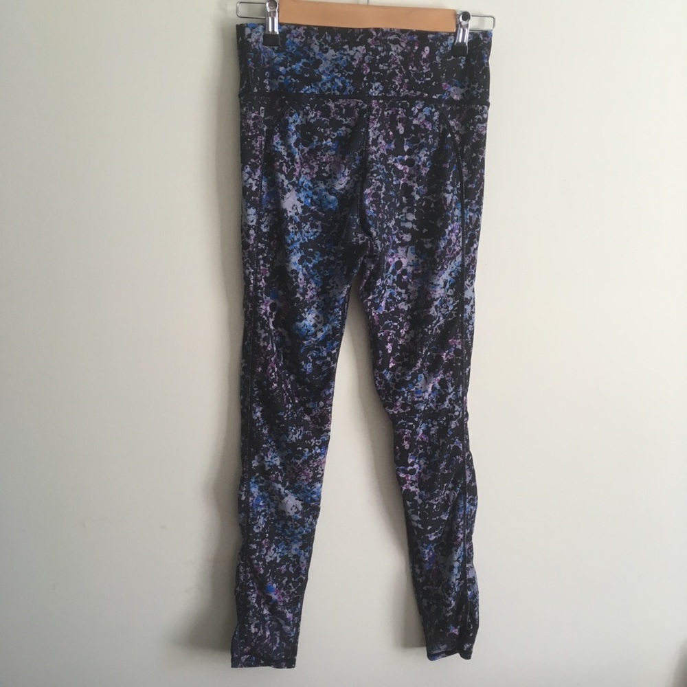 Fabletics | Blue And Violet Patterned Leggings M - image 3